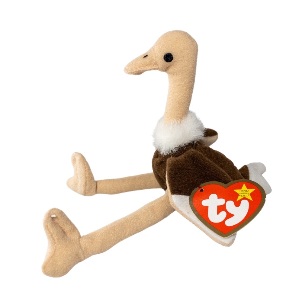 1993 Teenie Beanie Baby Stretchy the Ostrich McDonalds Collectable